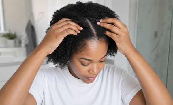 Part hair into sections